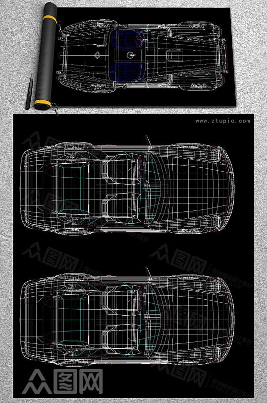 车CAD平面设计图