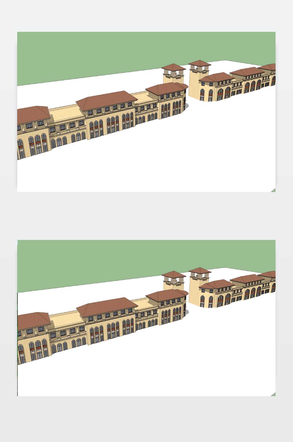 3D商业街效果图下载素材