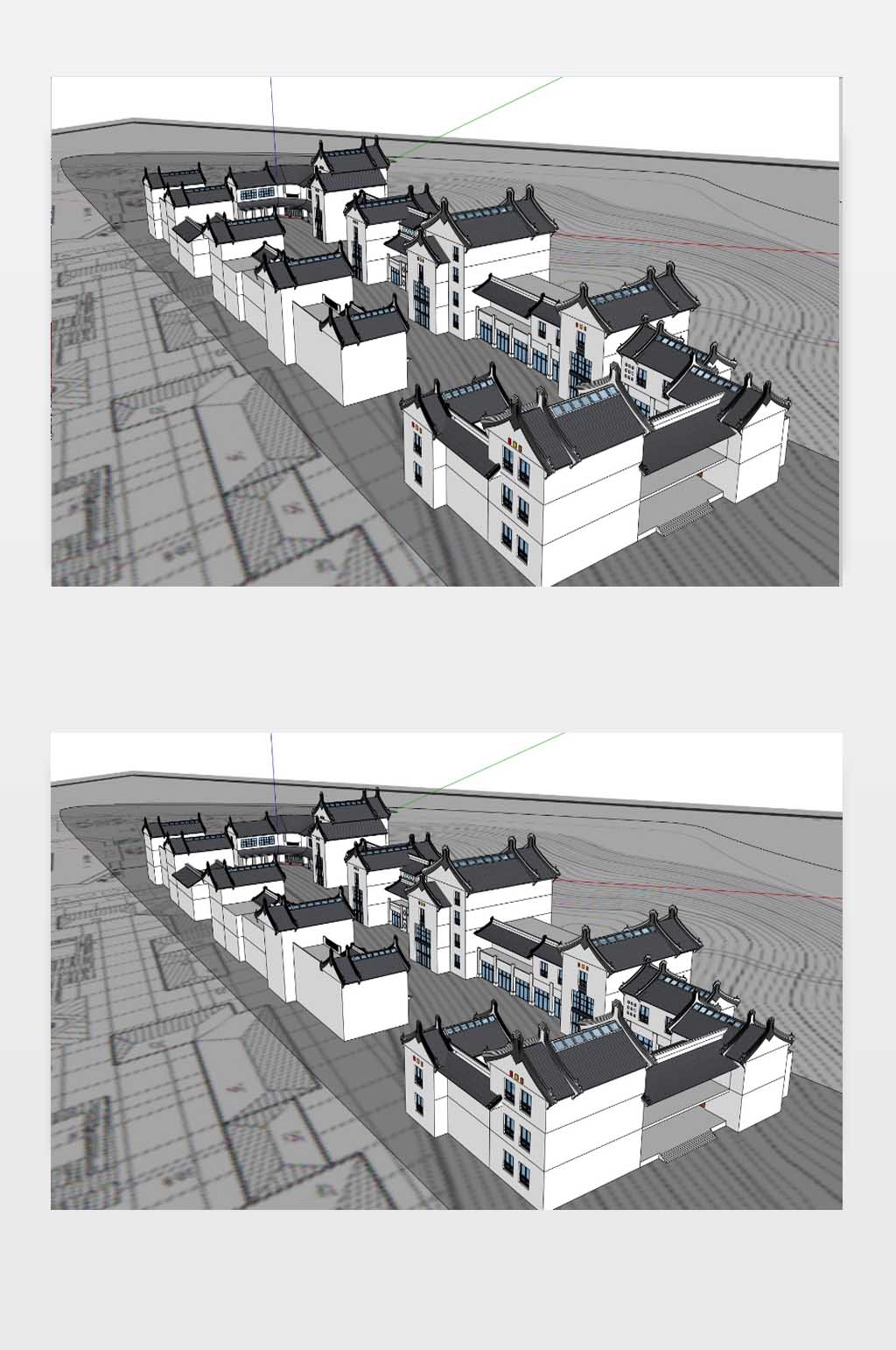 商业街3D效果图下载素材