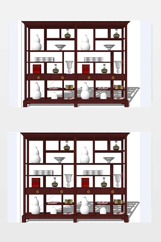 博古架SU模型图