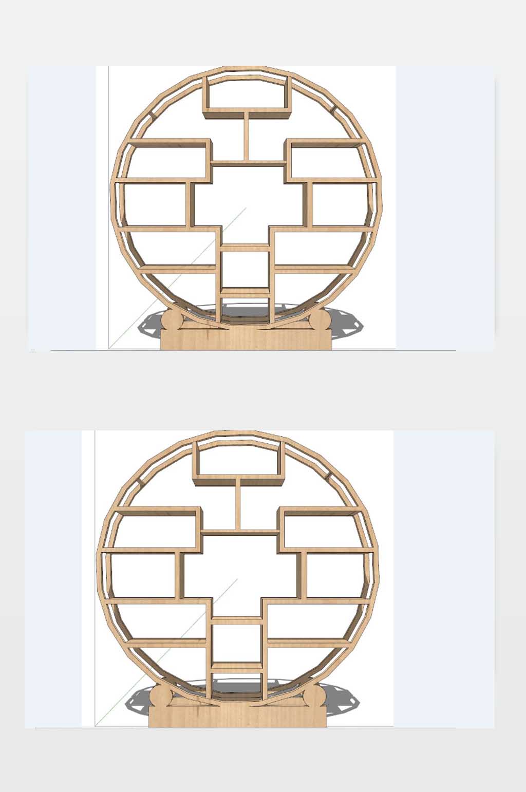 博古架3D效果图下载素材