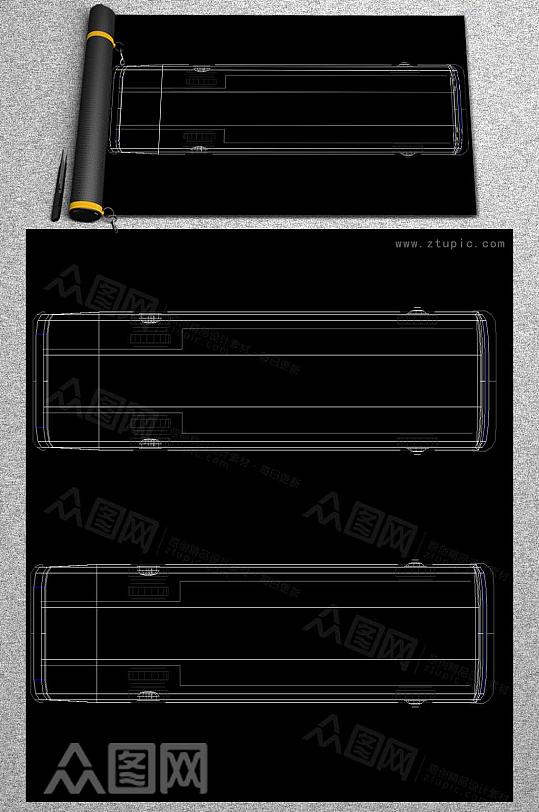 CAD汽车平面图-众图网