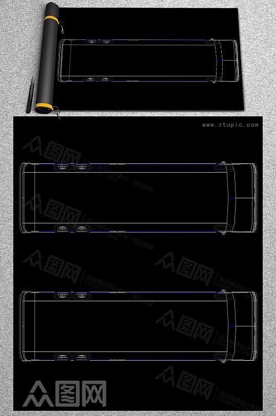 汽车CAD平面图-众图网