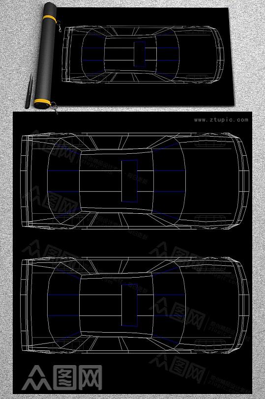 CAD汽车平面图