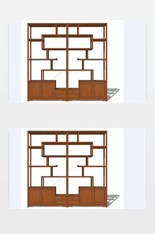 博古架SU效果图