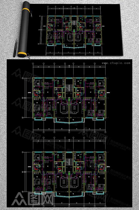 别墅CAD方案图-众图网