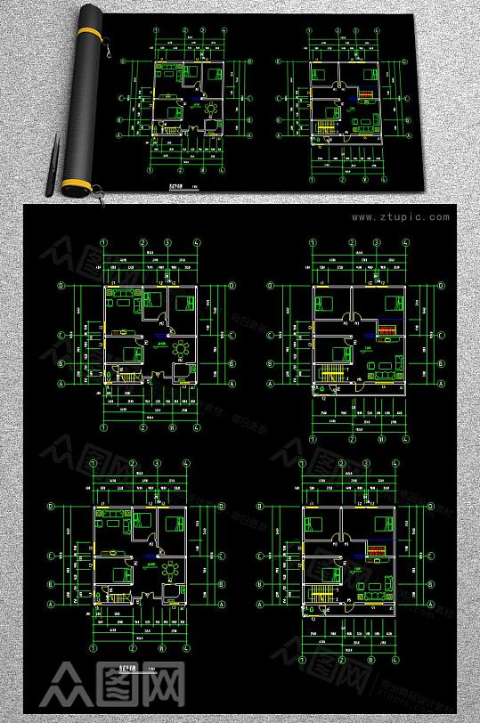 别墅CAD建筑方案图