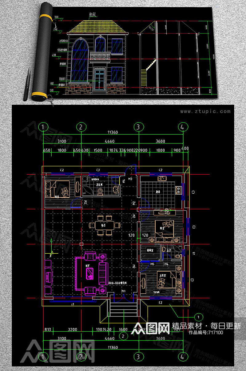 住宅楼CAD建筑图素材