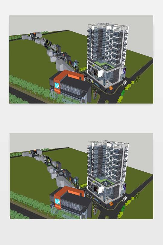 商业中心建筑方案图