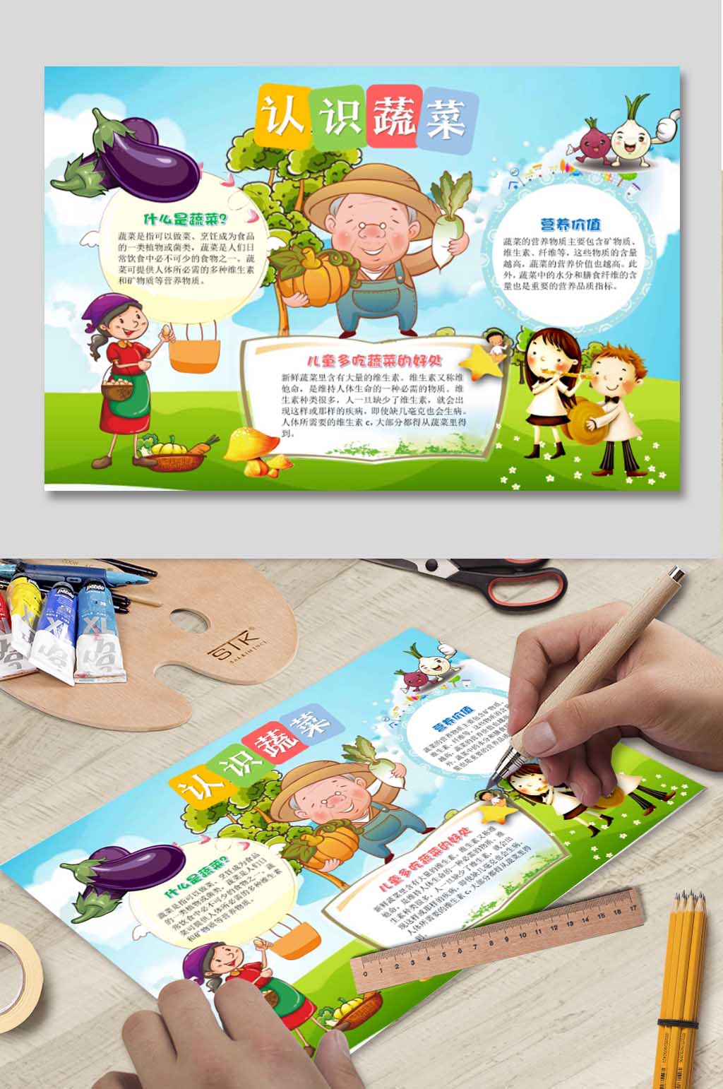 蔬菜知识电子小报素材