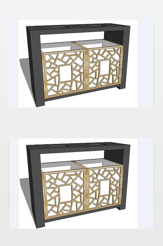 垃圾桶SU设计下载-众图网