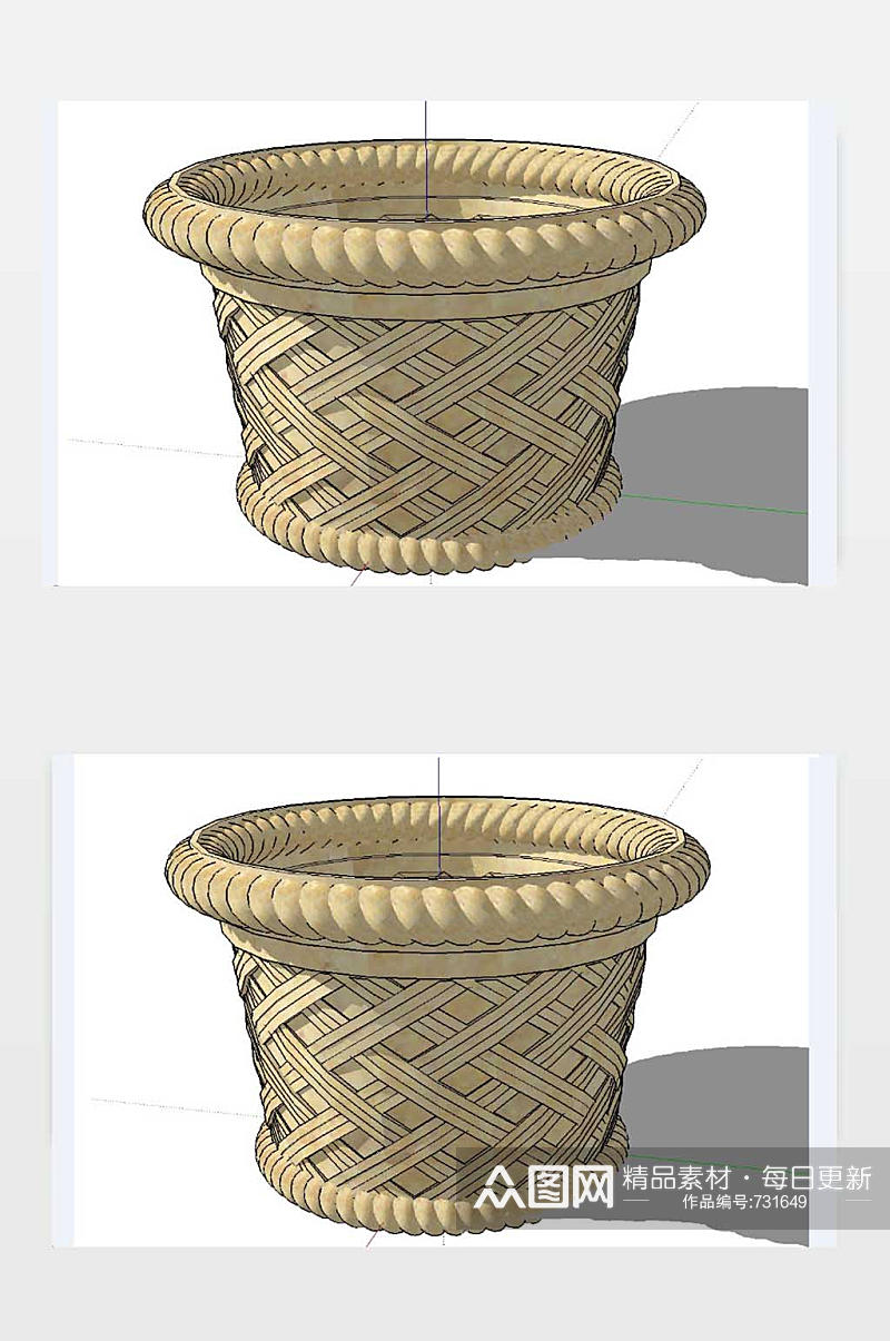 花箱SU模型下载素材