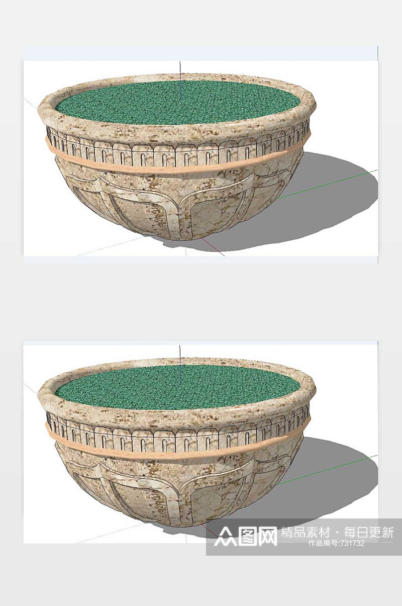 花箱SU模型图下载素材