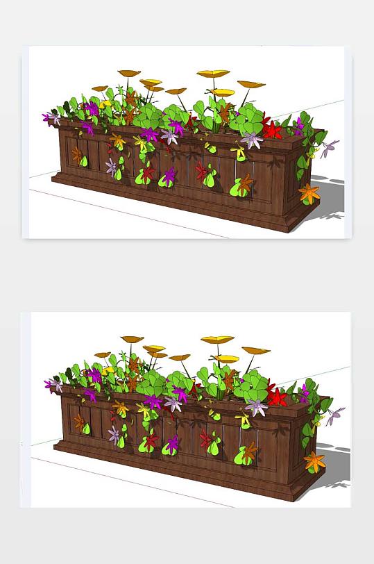 花箱SU模型下载-众图网