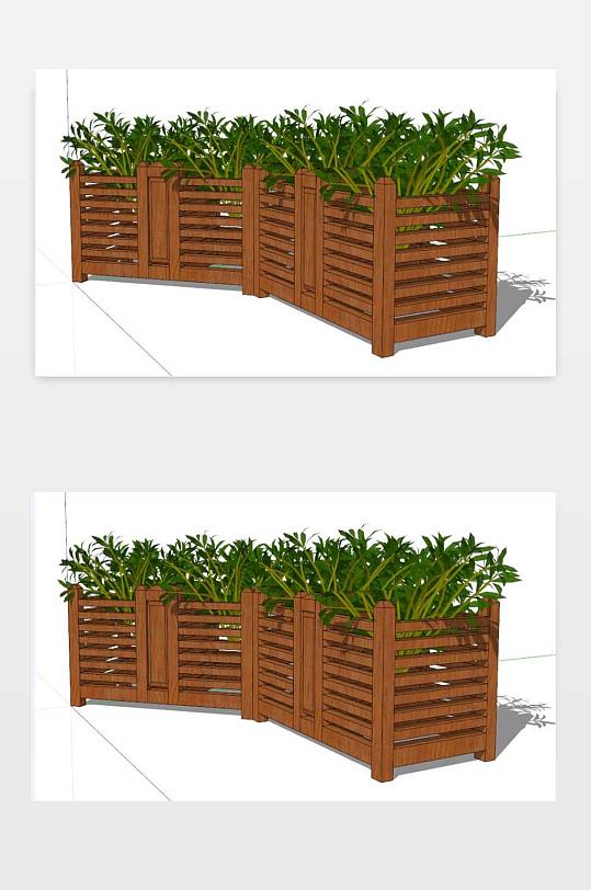 种植槽SU模型图下载