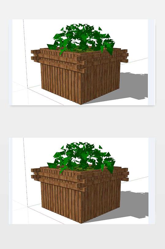 花坛SU模型下载-众图网