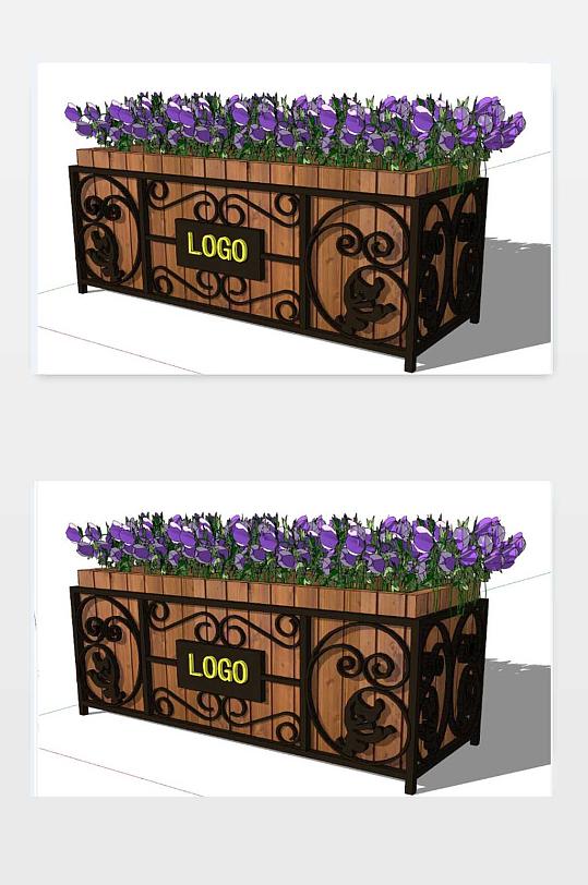SU花坛模型下载-众图网