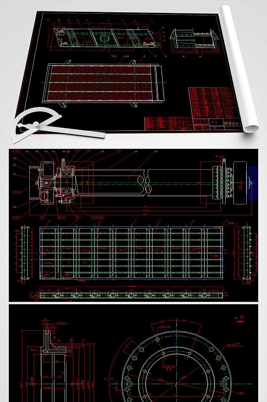 2400×6000双层振动筛CAD图纸-众图网