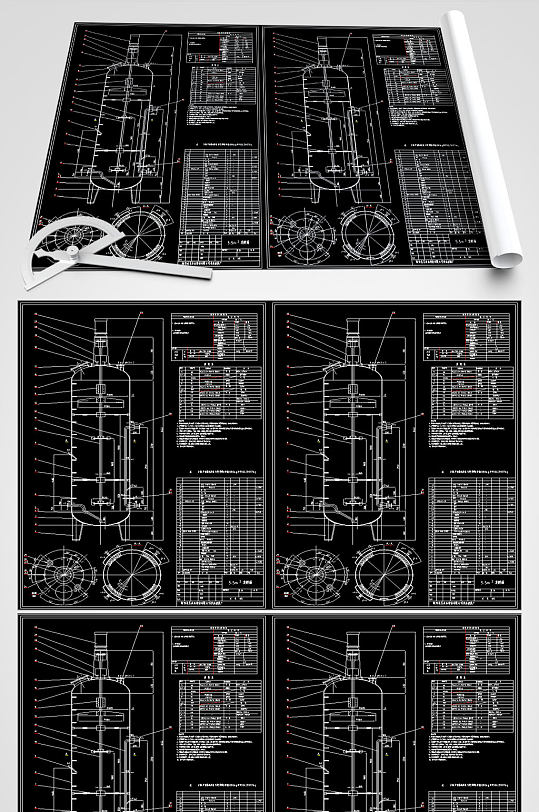 10立方发酵罐平面图-众图网