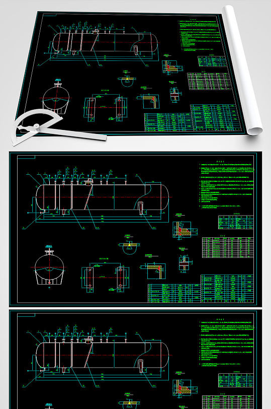 50方丙烷储罐平面图