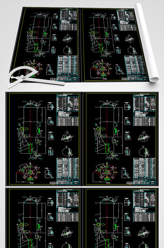 二效蒸发器平面图-众图网
