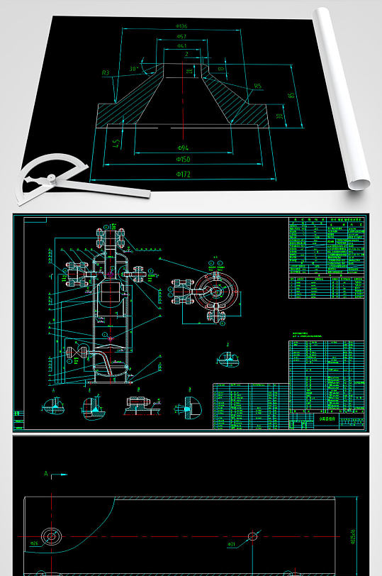 二氧化碳分离器平面图-众图网