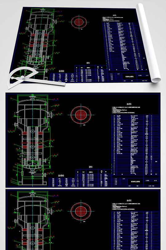 固定床列管式反应器平面图-众图网