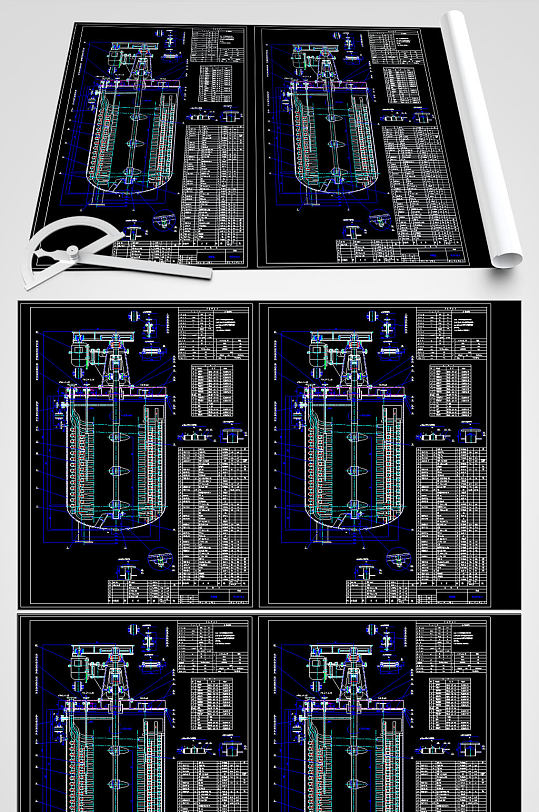 苯硝化机CAD图纸-众图网