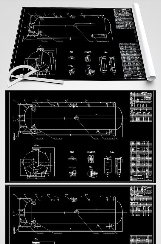 50立柴油罐CAD图纸-众图网