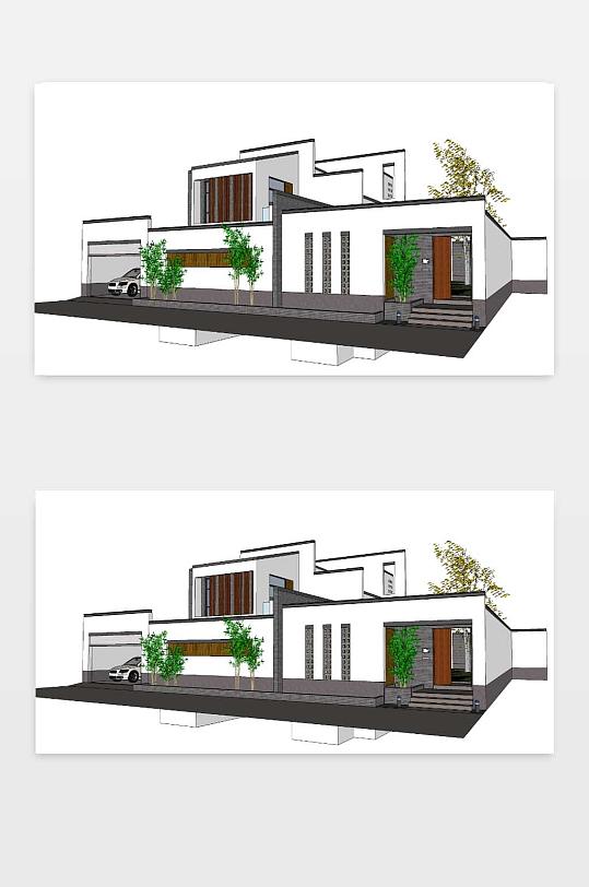 别墅3D效果图下载-众图网