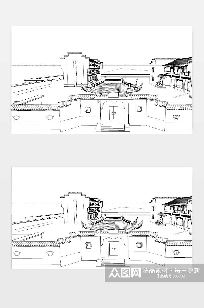 3D别墅模型下载素材