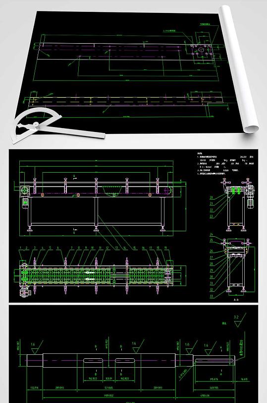食用油平顶链板输送机-众图网