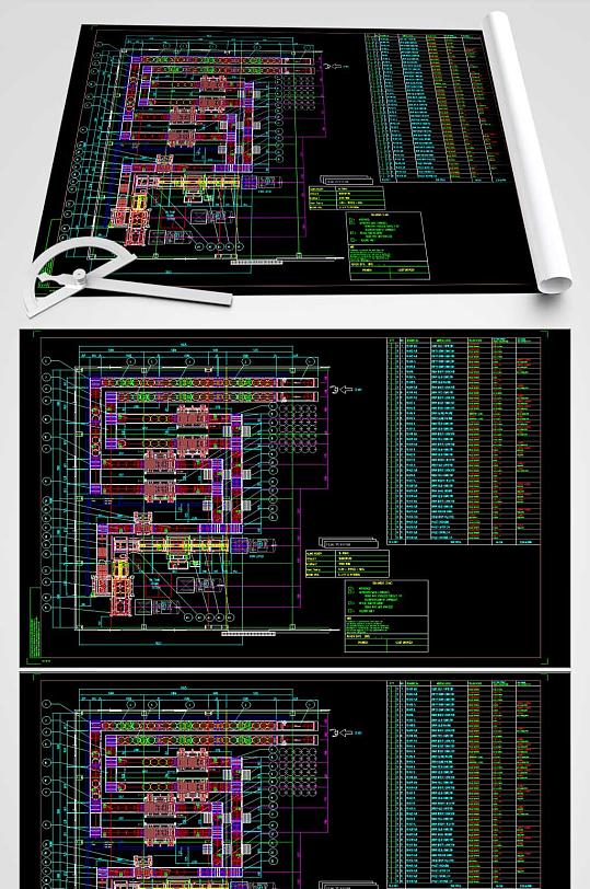 灌装生产线CAD平面图-众图网