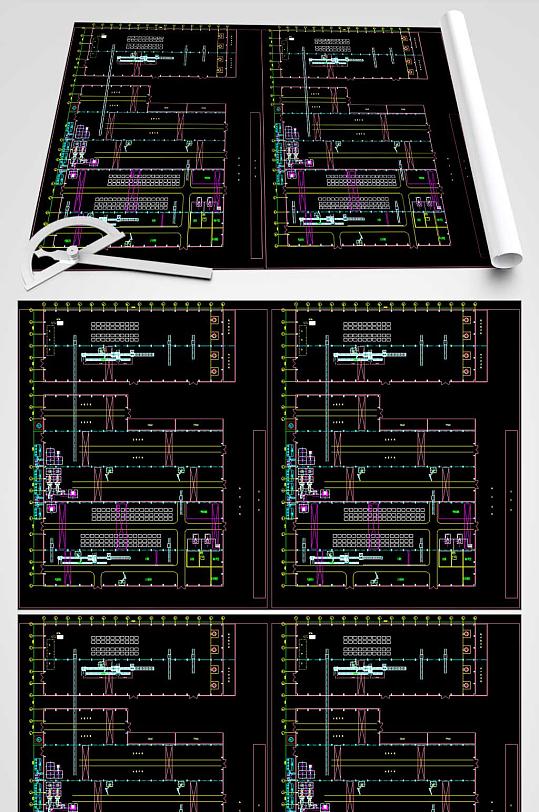 铸造车间CAD平面图-众图网