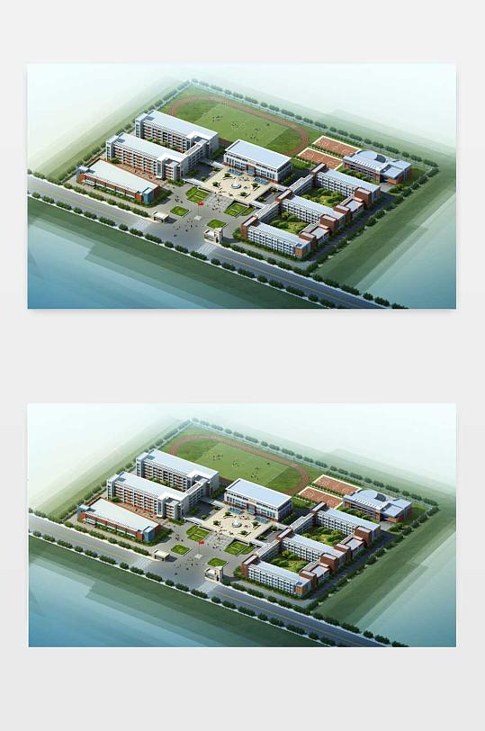 教学楼SU模型下载-众图网