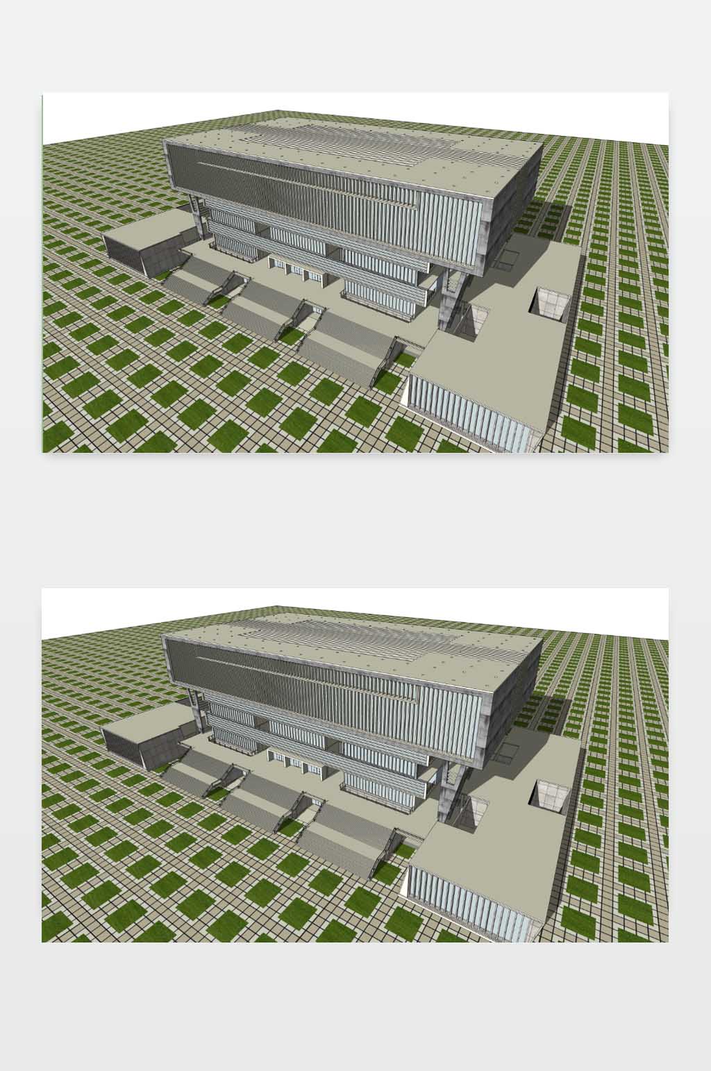 石油大学SU模型素材