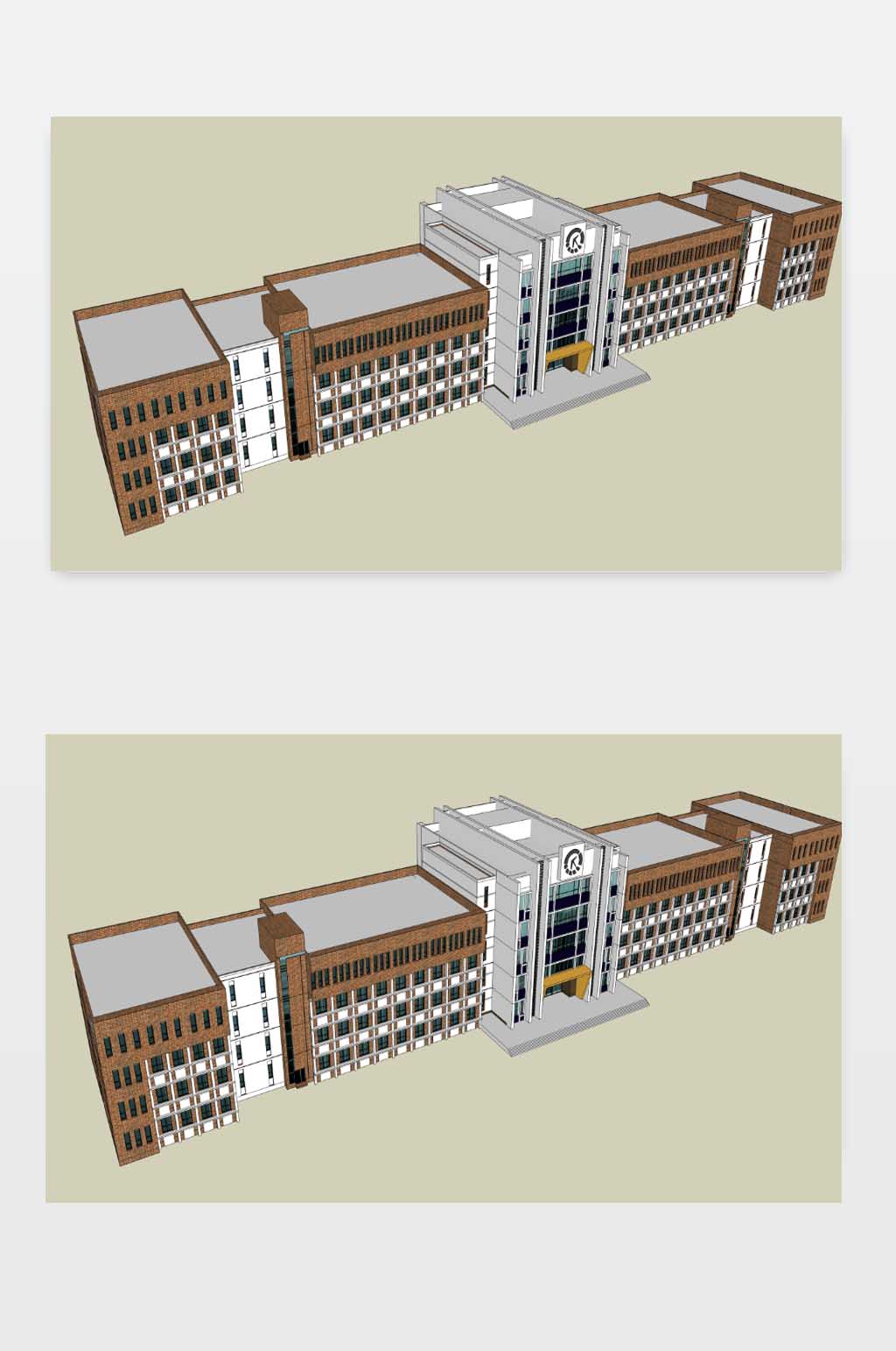 教学楼SU模型下载素材