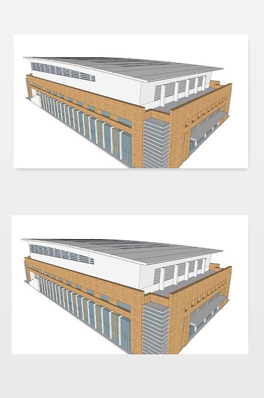 体育馆SU模型下载