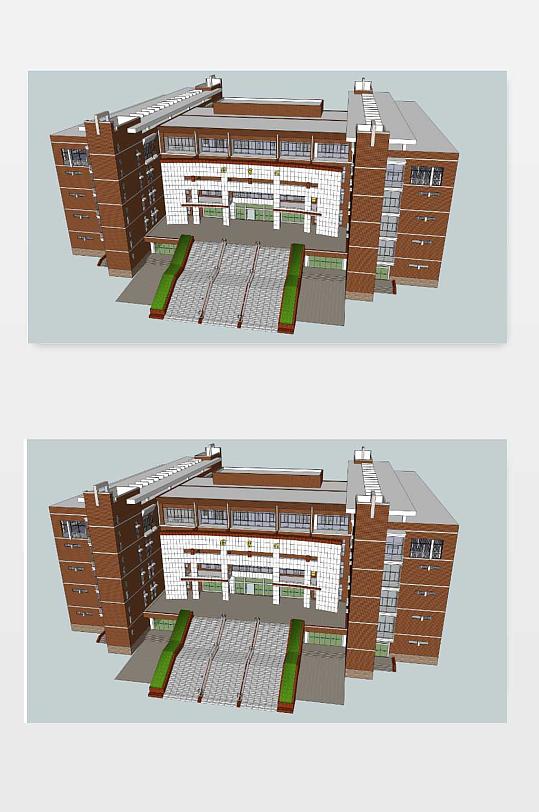 图书馆SU模型下载-众图网
