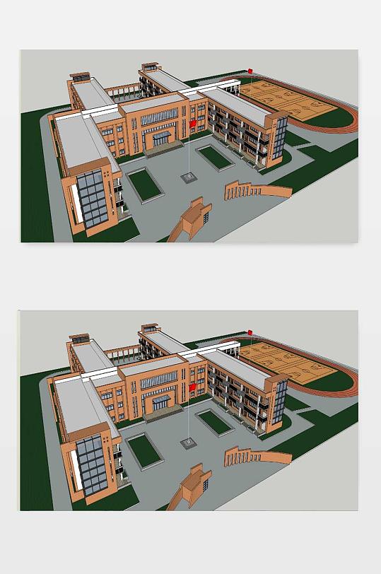 小学SU模型下载-众图网