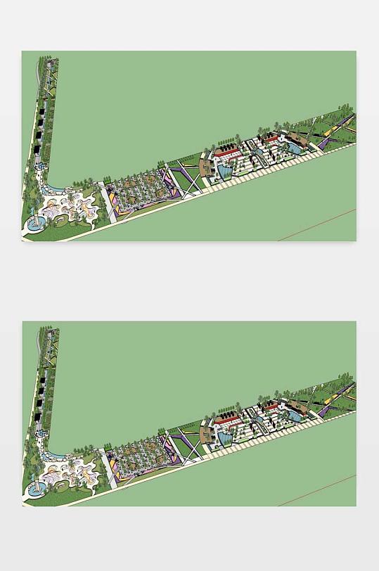 公园城SU模型下载-众图网