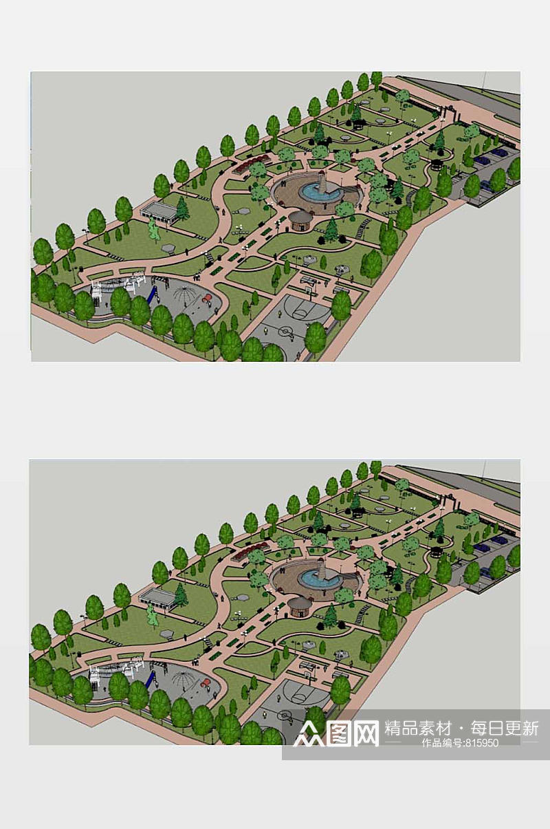 公园景观设计模型素材