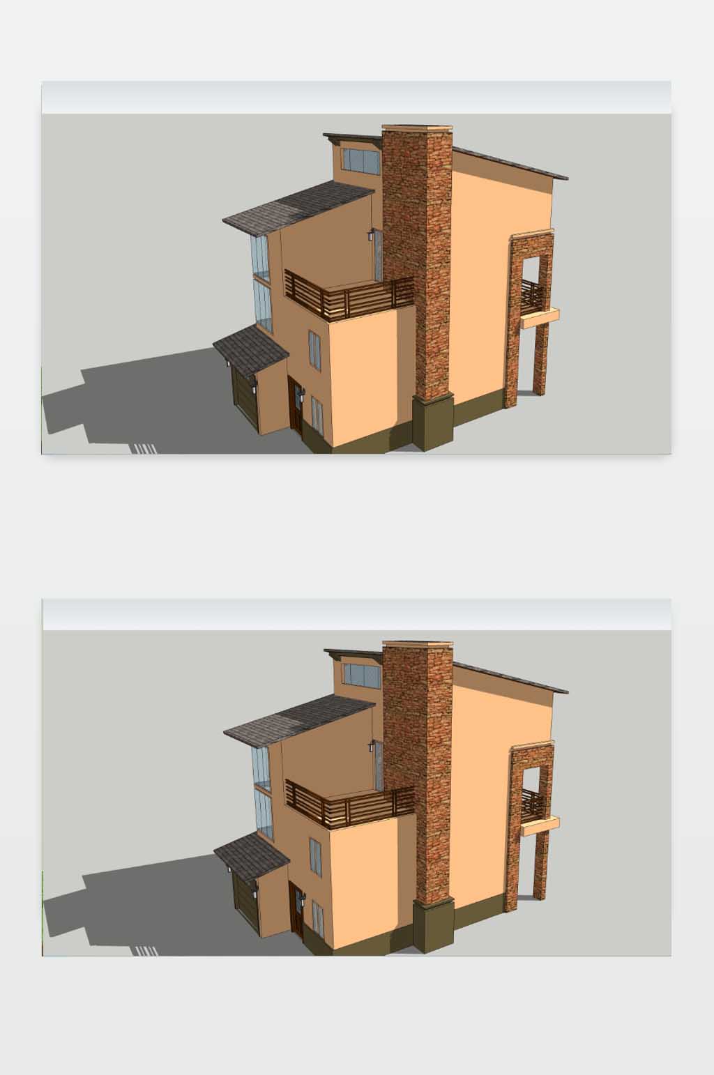 别墅3D模型设计素材