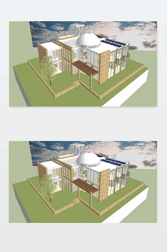 3D住宅楼模型图