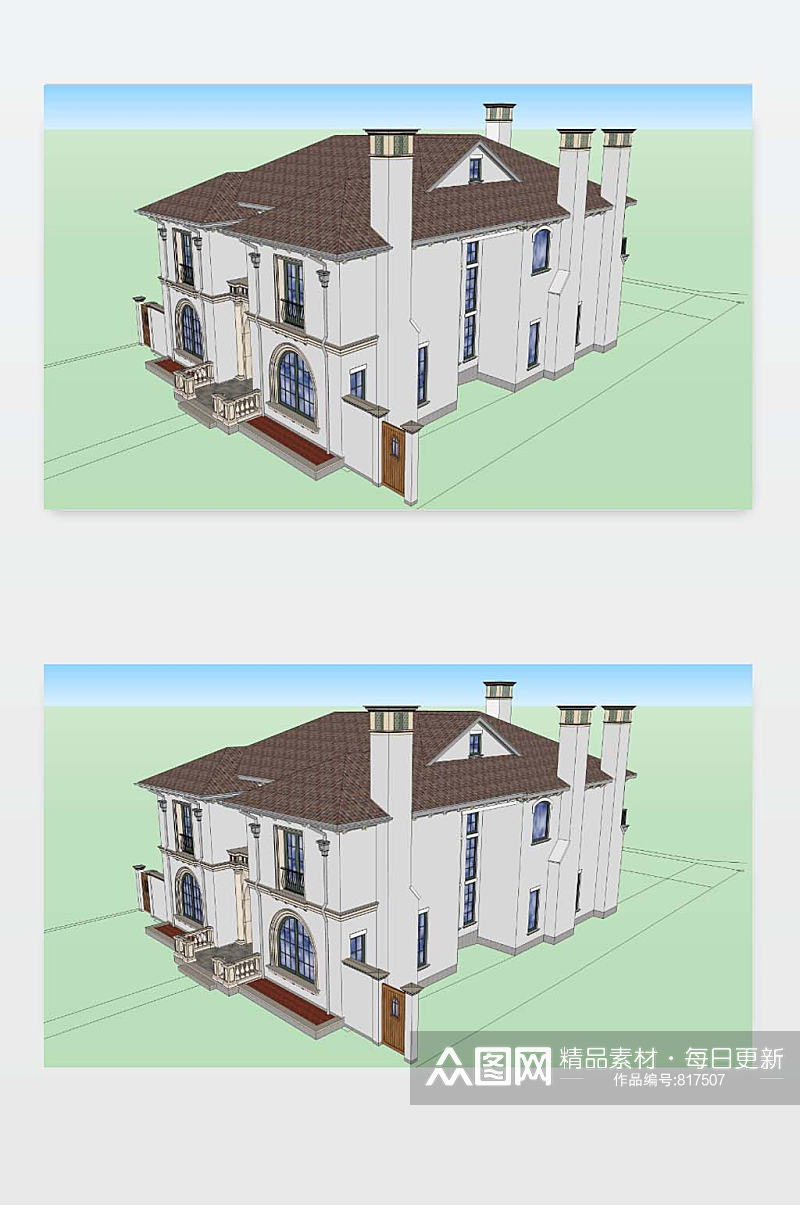 3D住宅楼模型下载素材