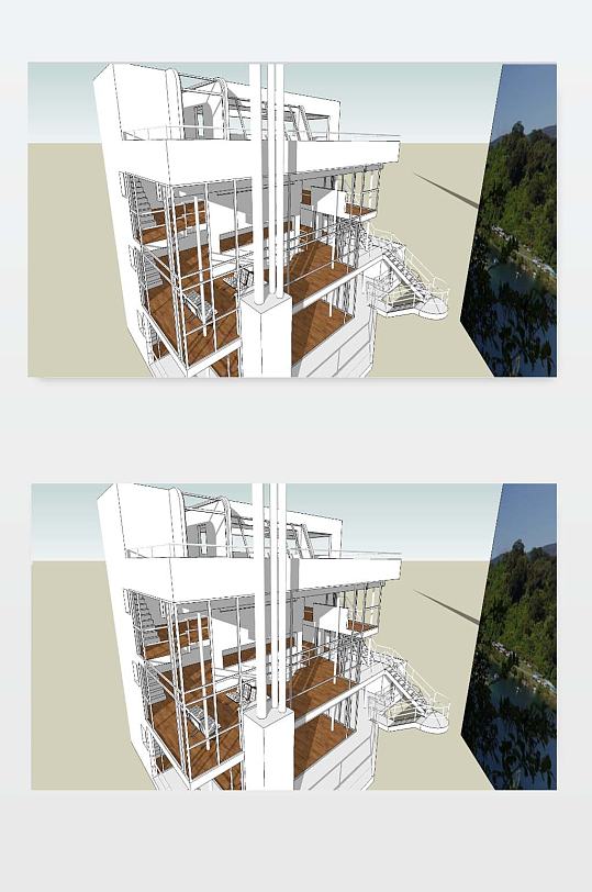 商业住宅楼3D模型