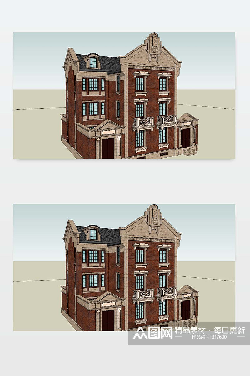 3D别墅效果图下载素材