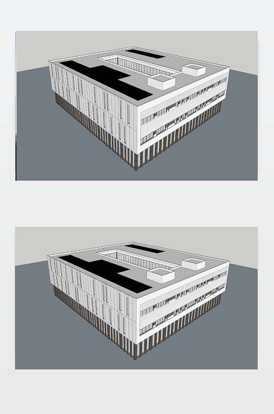 厂房SU模型下载-众图网