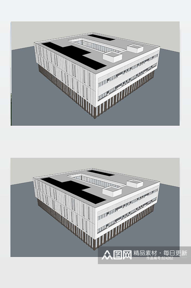 厂房SU模型下载素材