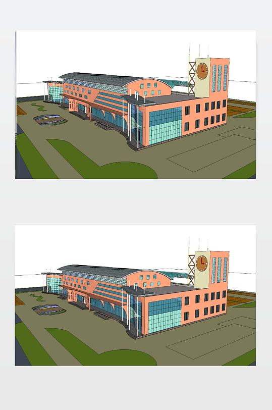 厂房3D效果图下载